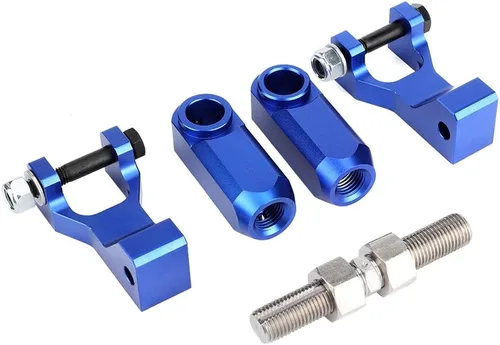 Miniatura 9 de Kit de bajada delantera, material de aluminio, kit de bajada delantera y trasera ajustable para ATV para Raptor 350 660 700 (negro)
