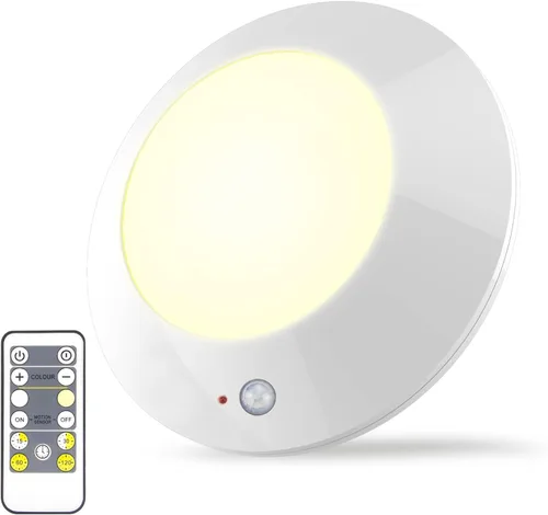 Miniatura 12 de BIGMONAT: lámpara LED de techo inalámbrica, luz de ducha RGB accionada a pilas con control remoto y temporizador, cambio de color, regulable