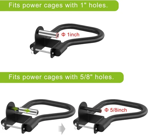 Miniatura 3 de SELEWARE Power Cage Accessories, Dip Handles, Pull‑Up Stations, and Multi‑Grip Training Attachments Accesorio de barra de inmersión para orificio