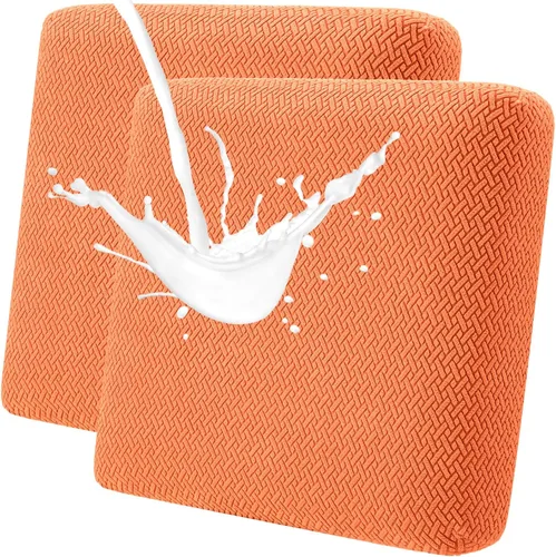 Miniatura 23 de Fuloon Fundas de Cojines para Sofá, Fundas de Cojines de Asiento Elásticas Estampadas, Fundas Protectoras Lavables para Muebles, para Sillón, Azul