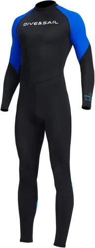 Aivtalk Traje de buceo de cuerpo completo para hombre, manga larga, cremallera trasera, traje de neopreno con protección solar UV, refrescante, A