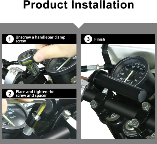Miniatura 4 de xitomer Soporte universal para teléfono GPS para CRF250L Rally/CRF300L Rally/Grom MSX125 2013-2021 / SV650 99-12 16-21/V-Strom 650 DL650 04-08 16-21