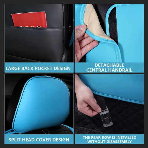Miniatura 6 de Funda de asiento de automóvil para Volkswagen New Beetle 2000-2010, funda de asiento duradera, resistente al desgaste, impermeable, transpirable
