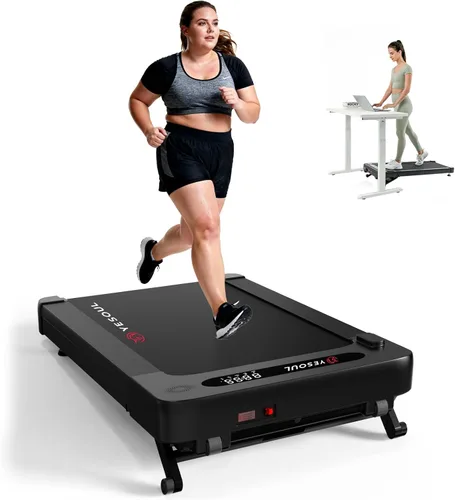 Yesoul Walking Pad Treadmill with 10% Auto Incline, Under Desk Treadmill for Home Walking, Hiking & Running, 300lbs Capacity, Smart App Scenic