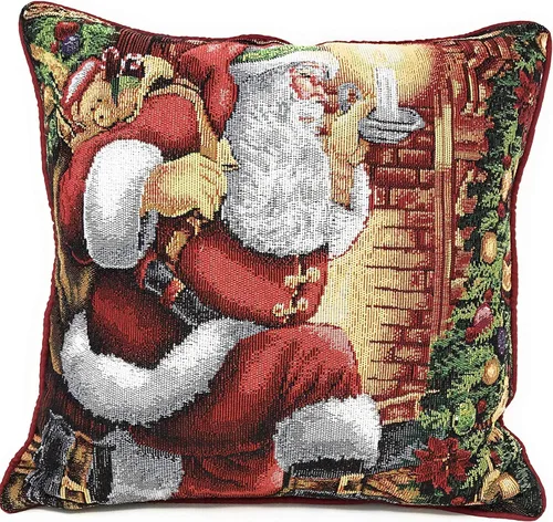 Tache Home Fashion Funda de almohada 16 x 16 Down The Chimney