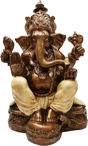 Miniatura 17 de Ganesha - Cabeza de elefante y cuerpo humano que elimina obstáculos del camino de uno, decoración de dormitorio, oficina en casa, estatua Rojo