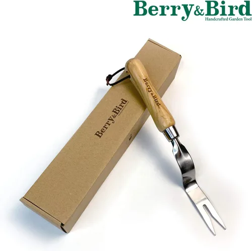 Miniatura 8 de Pala de mano para jardín de Berry&Bird, acero inoxidable, resistente, para mujeres, herramienta de jardinería con mango ergonómico y cabeza de metal