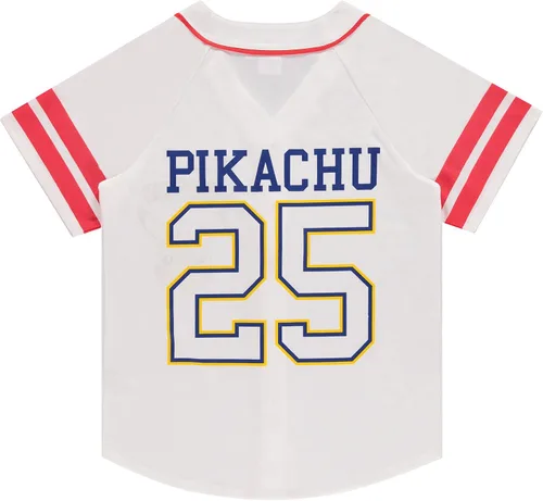 Miniatura 2 de Pokemon Camiseta de béisbol Pikachu para mujer, con botones y malla de pokeball Ash Pikachu, Charizard, con botones