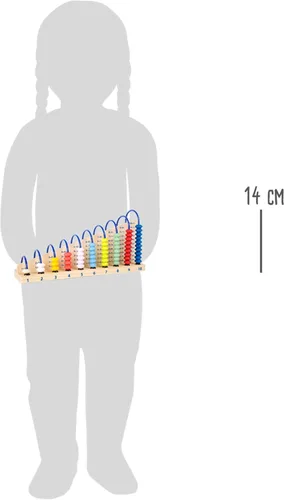 Miniatura 3 de Wooden Abacus by Small Foot - Contador de cuentas de juguete educativo clásico - Lógica de aprendizaje temprano, cantidades, suma, resta