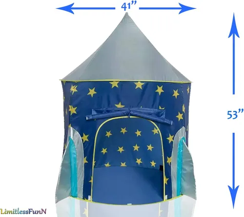 Miniatura 5 de Tienda de campaña y luces para niños, casa de juegos de castillo para niños, 41 x 53 pulgadas