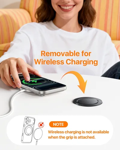 Miniatura 8 de andobil [2026 Ultra-delgado] Agarre magnético para teléfono MagSafe [rotación de 360°] Soporte magnético de anillo de teléfono celular y soporte