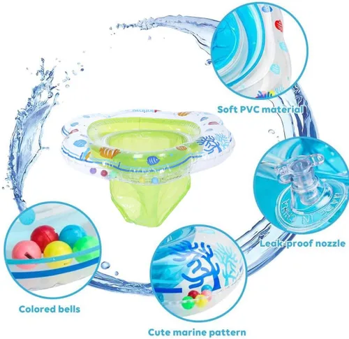 Miniatura 4 de Baby Swimming Float Ring,Baby Inflatable Pool Floatie Baby Water Float Infant Swim Pool Rings for Toddler Kid Age 6-48 Months, Bathtub Toys Pool