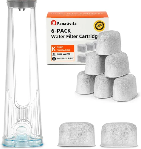 Kit de iniciación: incluye soporte de filtro alto y 8 filtros de agua de repuesto (producto agregado)