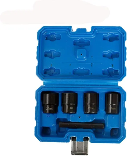 Miniatura 8 de Juego de llaves de impacto, 1/2 pulgada, eje de transmisión de tuerca, juego de 4 piezas de 12 puntos métricos 1.181 in 1.260 in 1.339 in 1.417 in