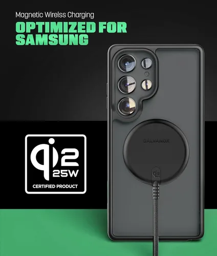 Miniatura 2 de Cargador inalámbrico magnético Qi2.2 de 25 W para Samsung Galaxy S26 Ultra, S25, S24 - Compatible con adaptador de pared MagSafe de carga rápida 2.0