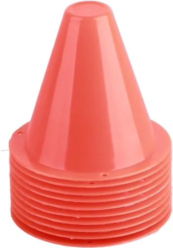 Miniatura 11 de OUKENS Conos marcadores de entrenamiento, 10 mini conos deportivos de 3 pulgadas, equipo deportivo de entrenamiento de fútbol, barreras de patinaje