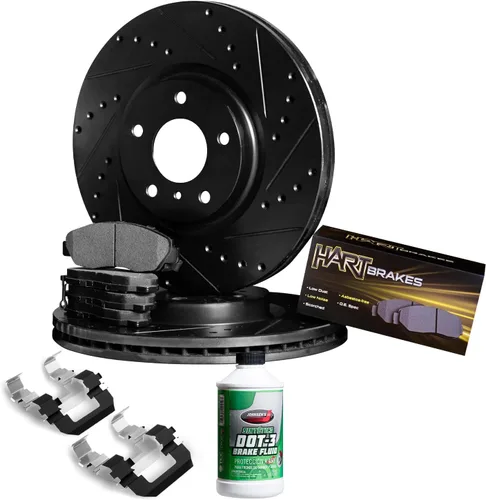 Hart Brakes Kit de frenos delanteros y rotores | Pastillas de freno delantero | Rotores y pastillas de freno | Pastillas de freno y rotores