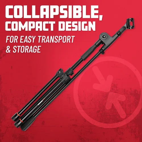 Miniatura 3 de Gator Frameworks Soporte de micrófono trípode ligero con pluma de sección única, (GFW-MIC-1500)