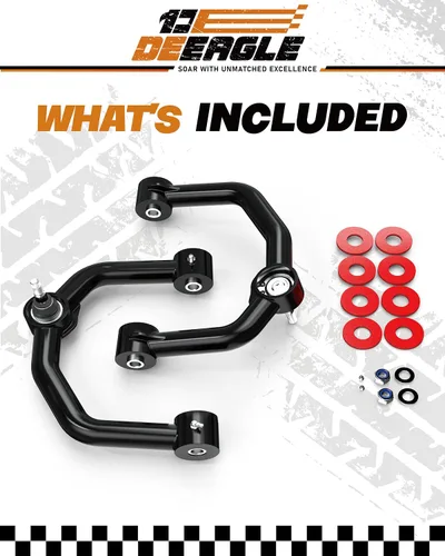 Miniatura 7 de DEEAGLE Brazos de control superiores F150 de 2-4 pulgadas, brazo de control delantero tubular para F150 2004-2020, UCA con rótula engrasable, brazo