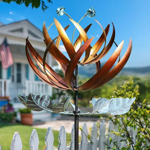 Pure Echo Giradores de Viento para Patio y Jardín, Giradores de Viento para Exteriores de Metal Grande, 84 pulgadas Girador de Viento Cinético y