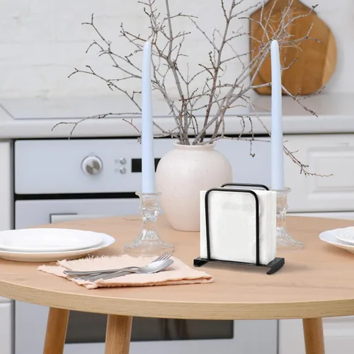 Miniatura 2 de Servilletero, moderno soporte para servilletas de papel de pie para cocina, mesa de comedor, almacenamiento de servilletas de metal para todas