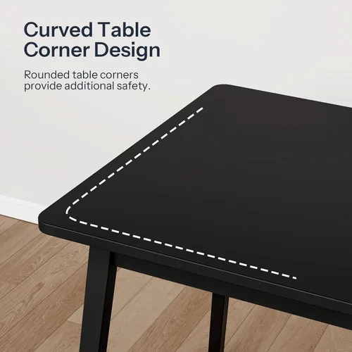 Miniatura 7 de Mesa de Comedor de Bambú HOOBRO, Mesa de Comedor Cuadrada para 2, Mesa de Cocina de 27.6" para Espacios Pequeños, Mesa de Escribir, Fácil de Montar