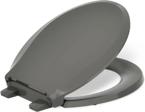 Miniatura 38 de KOHLER 4636-RL-0 Cachet ReadyLatch - Asiento de inodoro alargado con cierre lento, asiento de inodoro de cierre suave con tapa silenciosa, topes