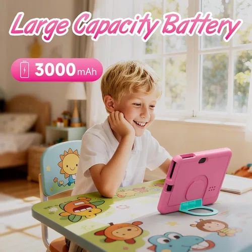 Miniatura 4 de Tablet para niños, tablet Android de 7 pulgadas para niños, 4 GB RAM 32 GB ROM 1 TB Expansibles, tabletas para niños pequeños con control parental