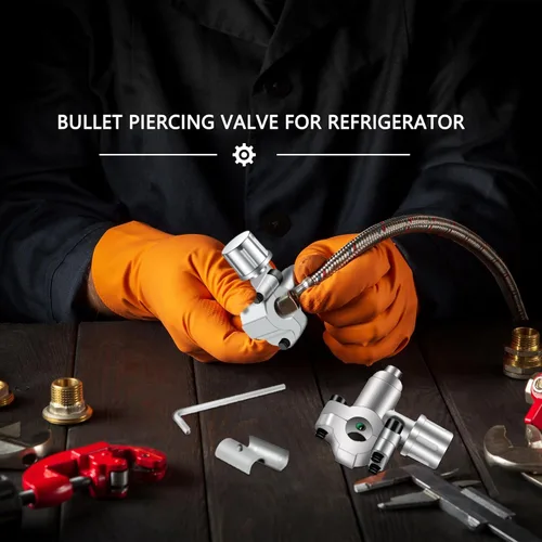 Miniatura 6 de 15 piezas de válvula perforadora de bala BPV-31 Kits de válvula refrigerante puede grifo válvula ajustable compatible 1/4 5/16 3/8 pulgadas