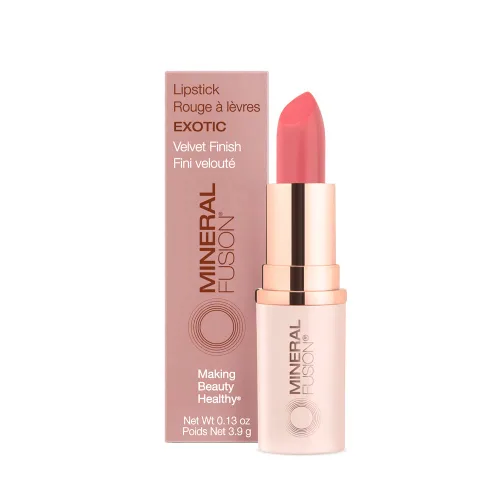 Miniatura 10 de Mineral Fusion Lápiz labial de larga duración, color de labios vívido y sin manchas con aceite de aguacate, manteca de semilla de cacao, libre
