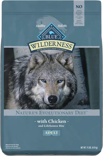 Miniatura 12 de Blue Buffalo Wilderness - Alimento seco natural con alto contenido proteínico para perros adultos, salmón, 24 libras
