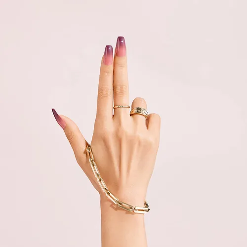 Uñas de diseño GoldFinger Gel Glam (GD20).
