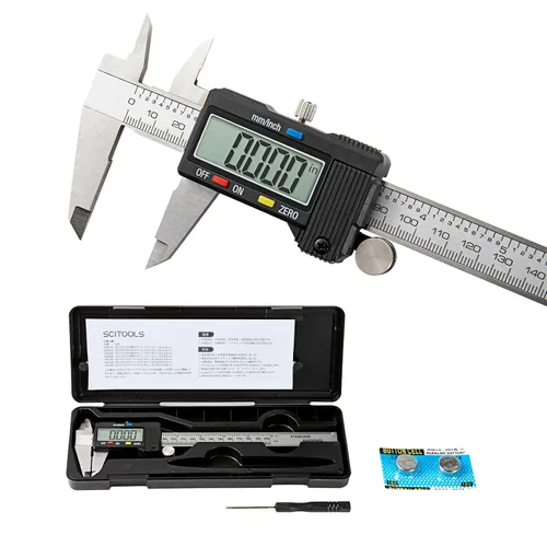 Miniatura 10 de Calibrador Digital Pequeño de 0 a 4 pulgadas, Mini Herramienta de Medición, Calibrador Micrómetro con Función de Apagado Automático, Intercambiable