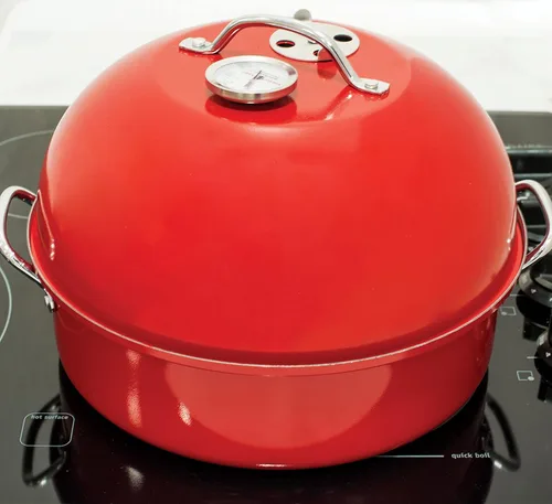 Miniatura 9 de Nordic Ware Ahumador de Hervidor para Estufa, Tamaño Completo, Rojo