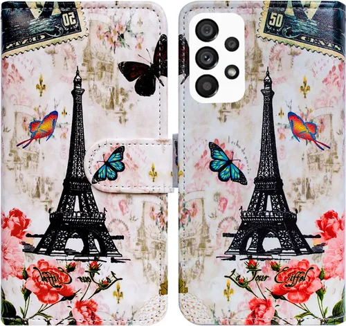 Miniatura 19 de Bcov Funda para Samsung Galaxy A53, diseño de pájaro negro y verde con tapa para teléfono con ranura para tarjeta y soporte para Samsung Galaxy A53