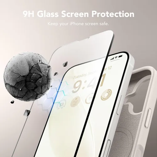 Miniatura 689 de GONEZ Funda de silicona para iPhone 15 Pro Max, compatible con Magsafe, protector de cámara + protector de pantalla, forro de microfibra suave