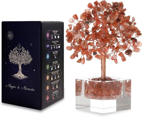 Miniatura 13 de Árbol de la vida de cristal de amatista, decoración de escritorio de oficina en casa, árbol bonsái hecho a mano para calmar, curación espiritual