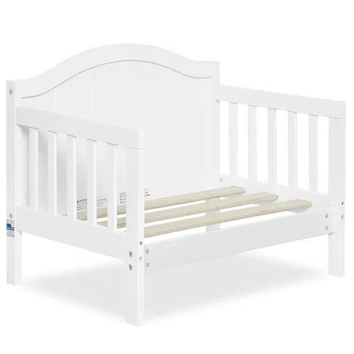 Miniatura 2 de Dream On Me Portland - Cama convertible 3 en 1 para niños pequeños con rieles de seguridad en blanco, certificada por Baby Safety Alliance