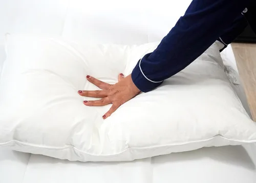 Miniatura 4 de Almohada Lyocell con núcleo de plumón y plumas, tamaño estándar, firmeza media, perfecta para personas que duermen de espalda y de lado