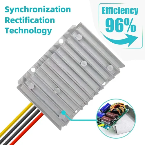 Miniatura 3 de DC 36V/48V Reductor de Voltaje a 12V 30A 360W Convertidor Regulador Módulo de Fuente de Alimentación Buck Transformer, Reductor de Voltaje