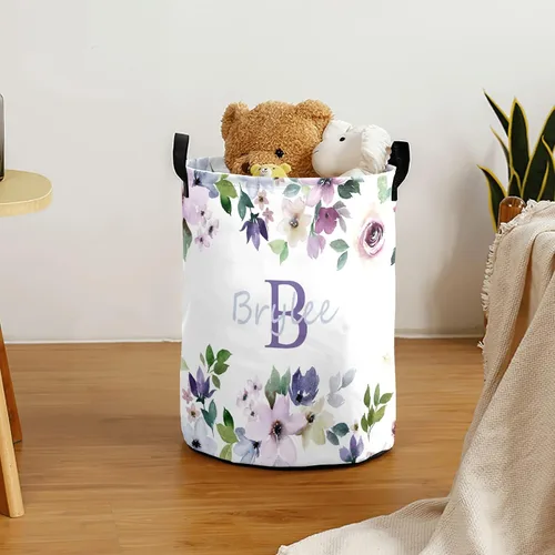 Miniatura 6 de Cesta de lavandería plegable para dormitorio, cesta de baño con asa