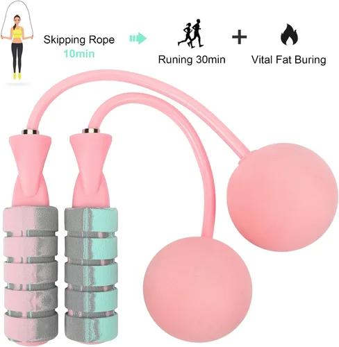 Miniatura 2 de Cuerda de Saltar, Cuerda de Saltar Sin Cuerda de Entrenamiento para Fitness, Cuerda de Saltar Inalámbrica con Peso Ajustable para Hombres y Mujeres