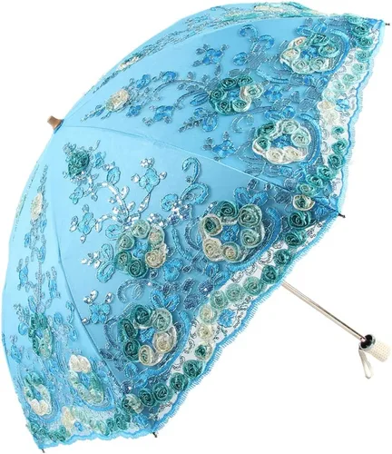 Miniatura 116 de Honeystore - Parasoles de encaje de flores para fiesta de boda, paraguas nupcial de encaje