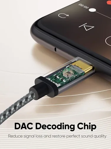 Miniatura 5 de CableCreation USB C a 3.5mm Cable de Audio con Cable de Carga USB, Cable Auxiliar para Coche, Tipo C a Jack Auxiliar para Auriculares, Estéreo