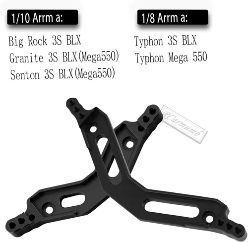 Miniatura 2 de RC Upgrades Pieza para 1/10 Big Rock 3S BLX, granito/Senton 3S BLX (Mega550), 1/8 Typhon 3S BLX (Mega550), torre de choque delantera trasera