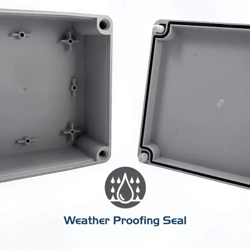 Miniatura 7 de Caja de conexiones eléctricas resistente a la intemperie de 4 x 4 x 2.4 pulgadas, carcasa impermeable IP65 para exteriores, plástico