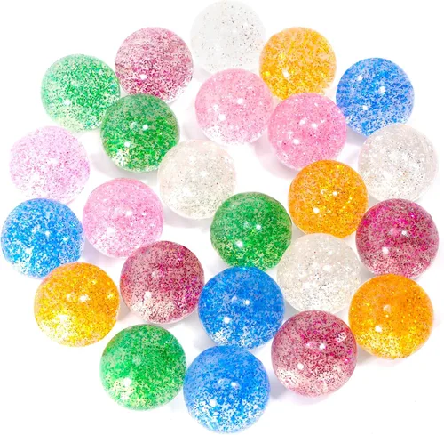Miniatura 10 de Pllieay 20 bolas rebotantes, bolas espaciales hinchables a granel de 1.260 in con temática espacial para recuerdos de fiesta de niños, rellenos