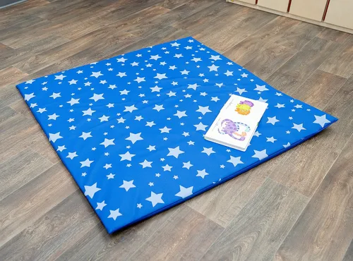 Miniatura 6 de Children's Factory Tapete de actividades de noche estrellada, alfombrillas de juego de espuma para bebés, sala de juegos de bebés, guardería, Azul