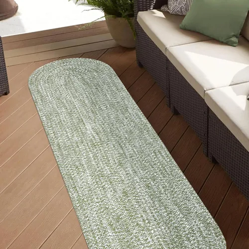 Miniatura 70 de Superior Alfombra de área grande para interiores y exteriores, reversible, trenzada, decoración del piso del hogar para sala de estar, cocina