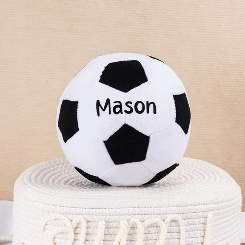 Miniatura 4 de KWOOD Pelota de fútbol de felpa personalizada, almohada de balón de fútbol, pelota de juguete suave para niños y niñas, regalo para amantes